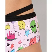Pink Space Print Booty Shorts