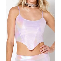 Iridescent Corset Tank Top