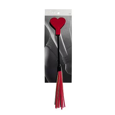 Red Heart Amor Riding Crop and Flogger - Pleasure Bound