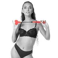 Red Heart Amor Riding Crop and Flogger - Pleasure Bound