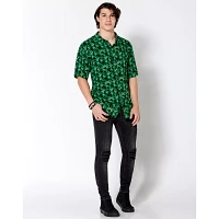 Weed Leaf Button Down Shirt