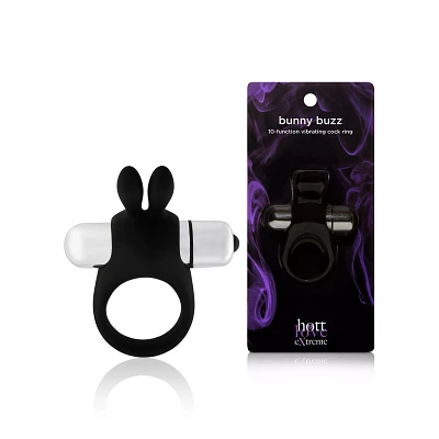 Bunny Buzz 10-Function Vibrating Cock Ring - Hott Love Extreme