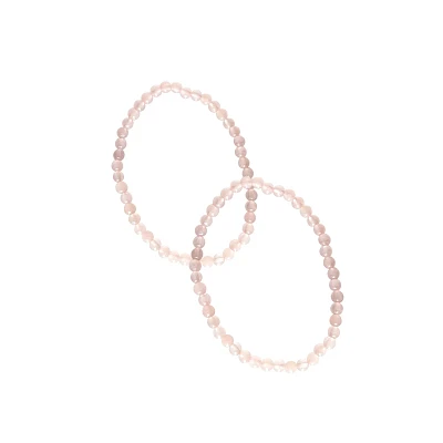 Rose Quartz Semi-Precious Stone Bracelets