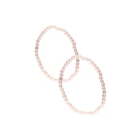 Rose Quartz Semi-Precious Stone Bracelets