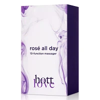 Rosé All Day 10-Function Rechargeable Clitoral Massager 2.6 Inch - Hott Love