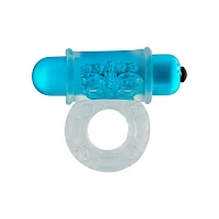 Blue Power Package Vibrating Cock Ring - Hott Love Extreme