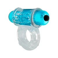 Blue Power Package Vibrating Cock Ring - Hott Love Extreme