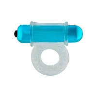 Blue Power Package Vibrating Cock Ring - Hott Love Extreme