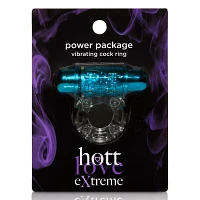 Blue Power Package Vibrating Cock Ring - Hott Love Extreme