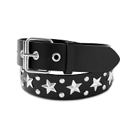 Black Studded and Star Grommet Belt