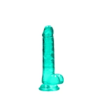 Turquoise Realistic Suction Cup Dildo - 7.5 Inch
