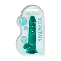 Turquoise Realistic Suction Cup Dildo - 7.5 Inch