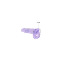 Purple Realistic Suction Cup Dildo - 6.7 Inch