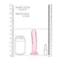 Clear Realistic Suction Cup Dildo