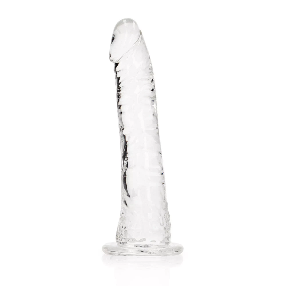 Crystal Clear Slim Realistic Suction Cup Dildo - 6 Inch