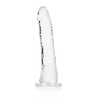 Crystal Clear Slim Realistic Suction Cup Dildo - 6 Inch