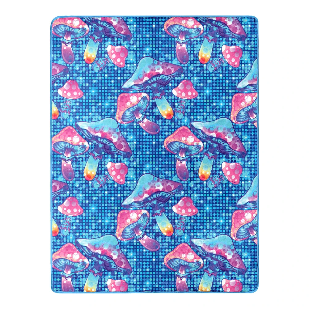 Cosmic Mushrooms Fleece Blanket
