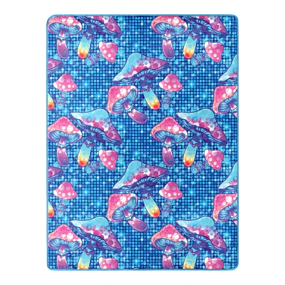 Cosmic Mushrooms Fleece Blanket