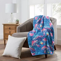 Cosmic Mushrooms Fleece Blanket