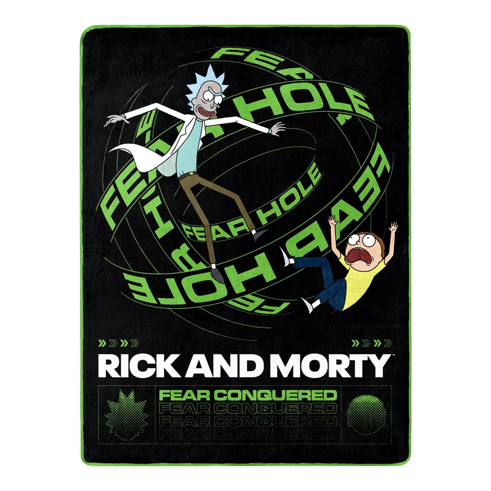 Rick and Morty Fear Conquered Fleece Blanket