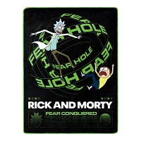 Rick and Morty Fear Conquered Fleece Blanket