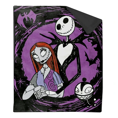 Jack Skellington and Sally Portrait Sherpa Fleece Blanket - The Nightmare Before Christmas