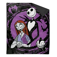 Jack Skellington and Sally Portrait Sherpa Fleece Blanket - The Nightmare Before Christmas
