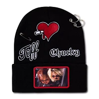 Chucky and Tiffany Hardware Cuff Beanie Hat