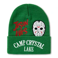 Jason Voorhees Mask Camp Crystal Lake Cuff Beanie Hat - Friday the 13th