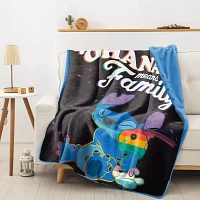 Stitch Ohana Means Family Fleece Blanket - Lilo & Stitch