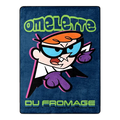 Dexter's Laboratory Omelette du Fromage Fleece Blanket