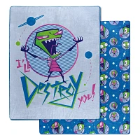 I'll Destroy You Fleece Blanket - Invader Zim