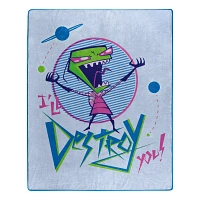 I'll Destroy You Fleece Blanket - Invader Zim