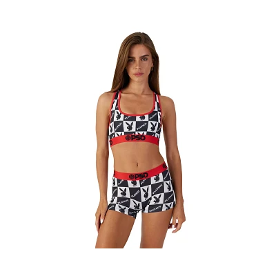 PSD Playboy Checkered Bunny Sports Bra