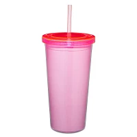 Cute But Psycho Cup with Straw 16 oz. - Untamedego