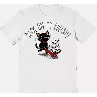 Back on My Bullshit Cat T Shirt - DinoMike