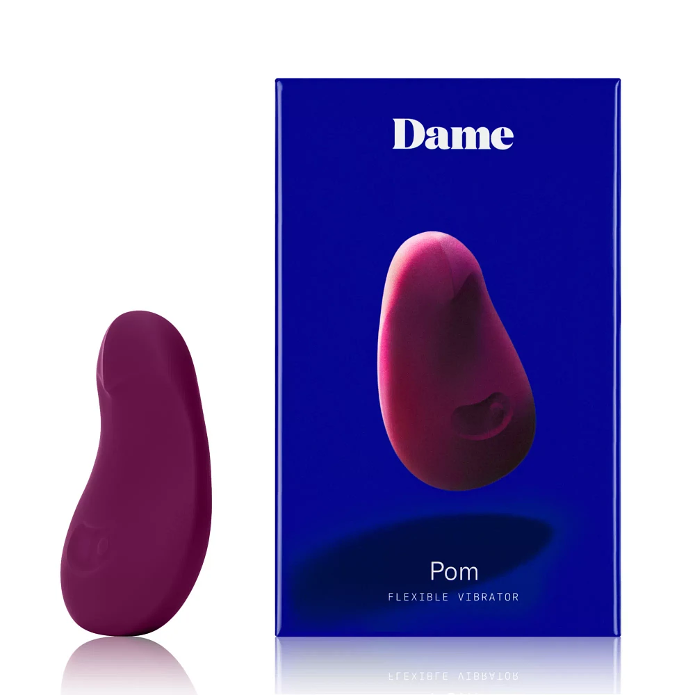 Pom 10-Function Flexible Rechargeable Waterproof Vibrator 3.25 Inch - Dame Products