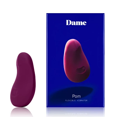 Pom 10-Function Flexible Rechargeable Waterproof Vibrator 3.25 Inch - Dame Products