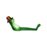 Cowboy Frog Molded Incense Burner
