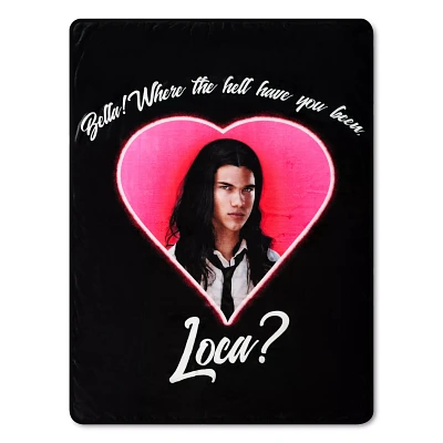 Where Have You Been Loca Jacob Fleece Blanket - Twilight