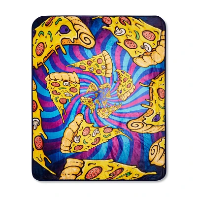 Pizza Trip Reversible Fleece Blanket