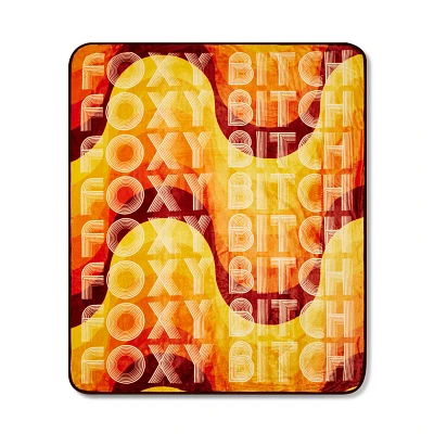 Foxy Bitch Reversible Fleece Blanket