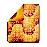 Foxy Bitch Reversible Fleece Blanket