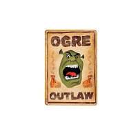 Shrek Ogre Outlaw Sign
