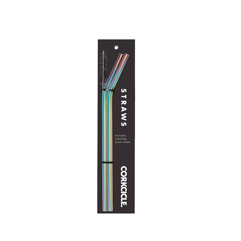 Prism Straws with Brush - 2 Pack