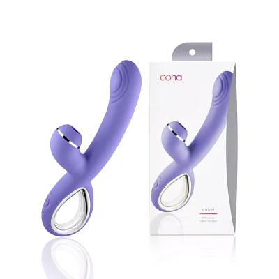 Quiver 8-Function Rechargeable Rabbit Vibrator 8.9 Inch - Oona