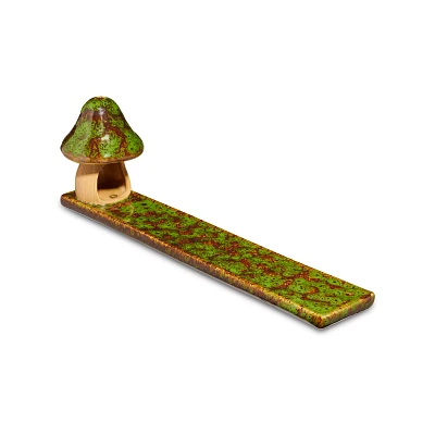 Glazed Mushroom Dual Function Incense Burner