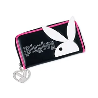 Playboy Bunny 3D Pink and Black Zip Wallet