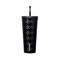 Houndstooth Insulated Cup with Straw - 24 oz.
