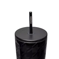 Houndstooth Insulated Cup with Straw - 24 oz.